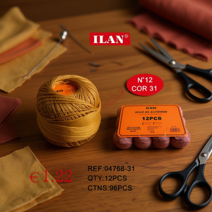 Filo di Cotone Ilan N. 12 Colore 31 Fili per Cucito - Product Image 2