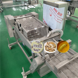 Máquina recubierta de barra de grano Máquina de rebozado y empanado de pollo Máquina de goteo de chocolate con barra de nueces - Product Image 6