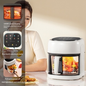 Friteuse à air intelligente multifonctionnelle électrique à grande capacité avec cuve en verre visible pour la maison – Vente en gros - Product Image 2