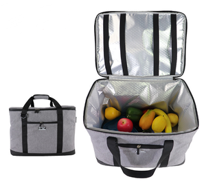 Bolsa de aislamiento portátil grande personalizada de fábrica, bolsa de tela Oxford, picnic, cerveza, almacenamiento en frío - Product Image 1