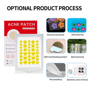 Parche hidrocoloide para acné con corazón de estrella de múltiples especificaciones, suave, no irritante, ligero, transpirable, tamaño de viaje, parche para espinillas y acné - Product Image 5