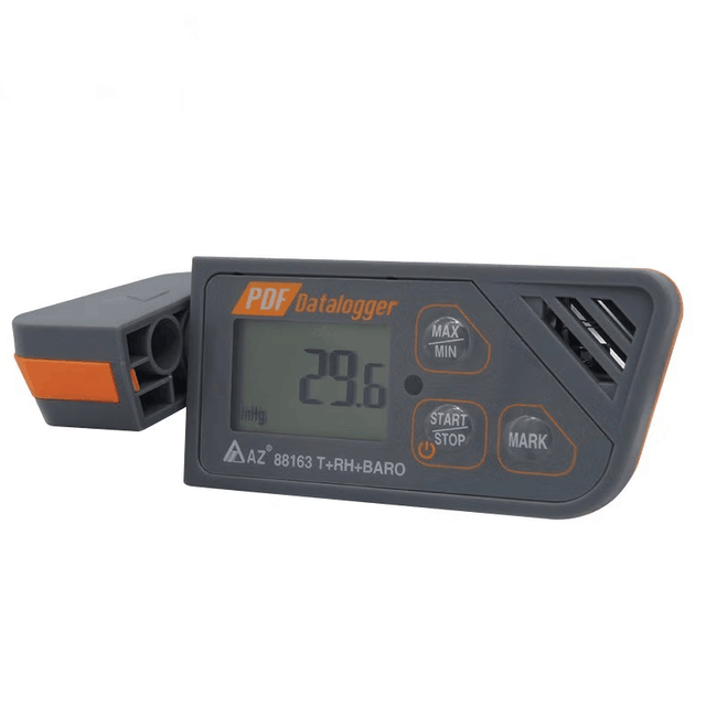AZ88163 Digital Temperature Humidity Barometric Pressure USB Data Logger With -30 to 70°C Temp Range