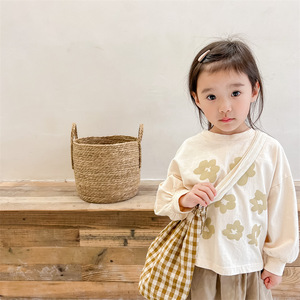 Camisetas de Otoño para Bebés y Niñas Pequeñas, Blusas Infantiles con Estampado, Ropa de Manga Larga de Algodón Estilo Coreano, Venta al Por Mayor B33A122078 - Product Image 2