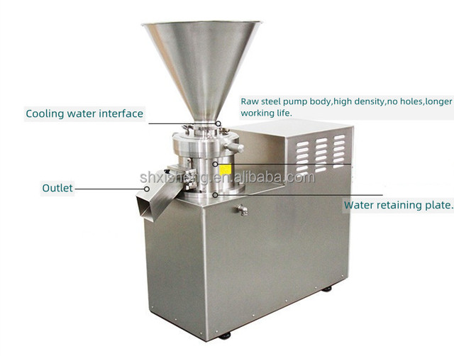 500KG Per Hour Stainless Steel Colliod Liquid Mixing Peanut Almond Sesame Shea Butter Processing Machine