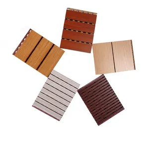 音響壁パネルの価格 Suppliers-音響材料溝付き木製防音壁木材スロット付き音響パネル