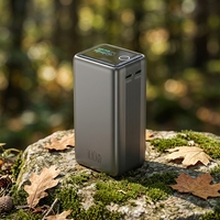 Batterie Externe Portable 20000mAh à Charge Rapide 100W avec Écran Couleur TFT et Câble Intégré, Grande Capacité, Vente en Gros, pour Ordinateur Portable