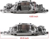 Collecteur d'admission professionnel 2028 pour Chevrolet SB 1996 et versions ultérieures, Vortec, Air-Gap, double plan, à profil haut, pour régime de ralenti 1500-6500 tr/min
