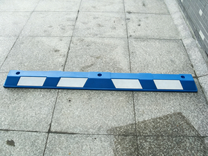 Bloqueurs de stationnement et butées de roues <span class=keywords><strong>en</strong></span> caoutchouc réfléchissant bleu et blanc, robustes et personnalisés, <span class=keywords><strong>pour</strong></span> <span class=keywords><strong>garage</strong></span> - Product Image 2