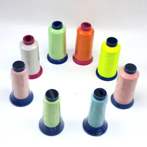 Factory Price 150D/2 Polyester Embroidery Thread For Garment Fluorescent Sewing Thread Glows For More Than 10 Hours