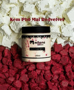 Gelato en gros Red Velvet au fromage à la crème 280ml, sac de crème glacée, dessert surgelé prêt à l'emploi, durée de conservation 12 mois, usine Vietnam, OEM - Product Image 1
