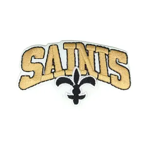 Esportes personalizados New Orleans Saints Bordado Ferro-Em Patch Saints Patch