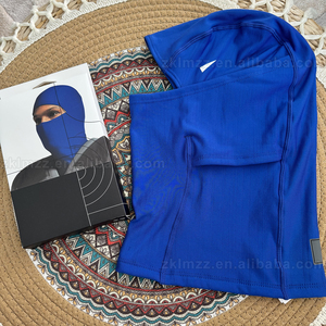 Khẩu trang trùm đầu toàn mặt kiểu dáng unisex màu xanh Klein, thiết kế tùy chỉnh logo, dành cho nam, dùng cho thể thao ngoài trời, đạp xe, mô tô, trượt tuyết - sản xuất bởi nhà máy. - Product Image 4