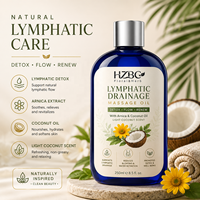 Huile de massage OEM pour drainage lymphatique, à l'Arnica et à la noix de coco, pour la thérapie de massage et la récupération post-chirurgicale, pour masseur lymphatique