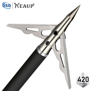 Puntas <span class=keywords><strong>de</strong></span> Flecha Expandibles Mecánicas <span class=keywords><strong>de</strong></span> 3 Cuchillas Personalizadas <span class=keywords><strong>de</strong></span> 100-125 Granos para Arco Compuesto, Arco Recurvo y <span class=keywords><strong>Caza</strong></span> <span class=keywords><strong>de</strong></span> Gran <span class=keywords><strong>Caza</strong></span> - Product Image 3