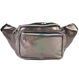 Kadınlar için 2023 holografik bel çantası Glitter Fanny paketi moda lazer bel paketi Unisex