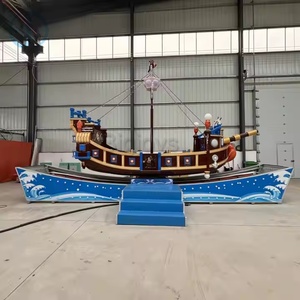 Manège de parc d'attractions : <span class=keywords><strong>Bateau</strong></span> <span class=keywords><strong>pirate</strong></span> volant coloré avec LED, machine d'amusement à thème surf fou - Product Image 6