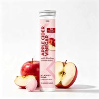 Vente en gros de comprimés effervescents au vinaigre de cidre de pomme sans sucre, saveur pastèque naturelle, pour la perte de poids et la santé intestinale