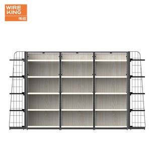 Kệ siêu thị với cấu trúc sắt và gỗ Gondola kệ trưng bày Kệ siêu thị cho đồ ăn nhẹ đồ uống - Product Image 6