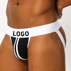 Sous-vêtements sexy pour hommes : Strings G-string personnalisés avec logo, <span class=keywords><strong>mini</strong></span>-strings, culottes sexy en <span class=keywords><strong>coton</strong></span>, Jockstrap OEM - Product Image 1