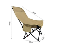Fauteuil de camping pliant réglable en gros avec pieds de support stables, en tissu Oxford léger, pour extérieur et plage