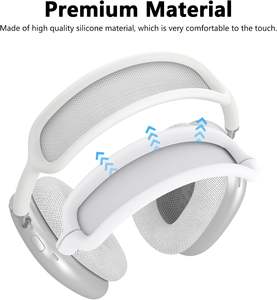 Auriculares 3 en 1, almohadillas para los oídos, <span class=keywords><strong>diadema</strong></span>, <span class=keywords><strong>AirPods</strong></span> <span class=keywords><strong>Max</strong></span> funda protectora para, a prueba de polvo, funda impermeable de silicona TPU - Product Image 5