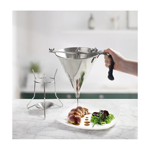 Dispenser in acciaio inossidabile con manico per decorare torte e riempire dolci - Product Image 2