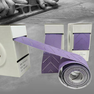 70 نفسجي X 12 متر توريد السيراميك الأرجواني متعددة الثقوب ورقة ورق الصنفرة ورقة أكسيد الألومنيوم لفة - Product Image 5