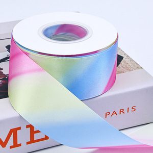 Nastro in Raso Poliestere Iridescente per Artigianato, Regali, Decorazioni per Matrimoni e Feste, Creazione di Fiocchi per Capelli Arcobaleno - Product Image 6