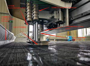 Máquina de Corte Vibratoria de Cuchilla Múltiple para Fibra de Vidrio, Lana de Roca y Caucho de Asbesto, Venta Directa de Fábrica, con PLC y Motor - Product Image 5