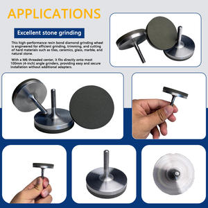 Meule diamantée en résine M6 50mm pour le meulage des surfaces de carreaux d'ardoise en céramique de marbre pour les meuleuses d'angle manuelles - Product Image 3