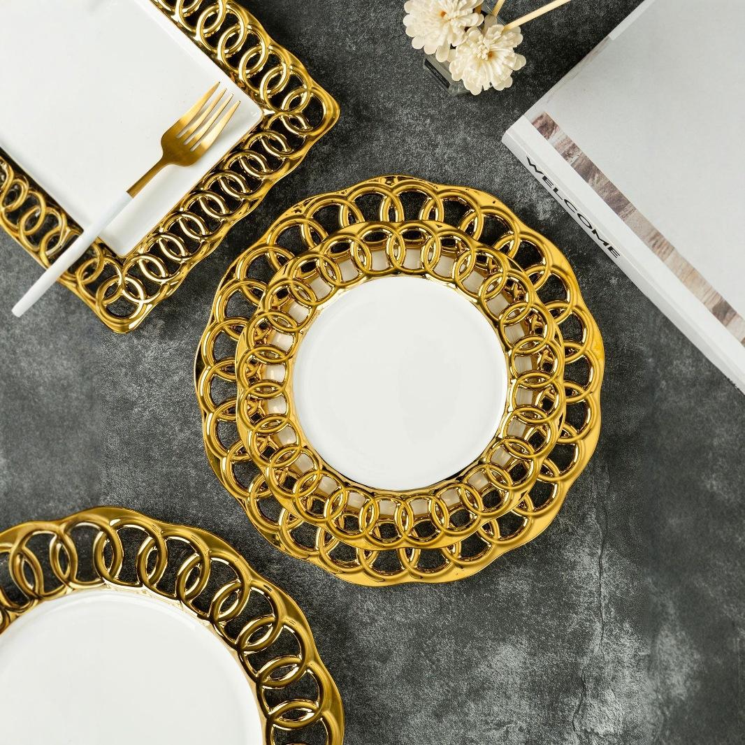 Assiette ronde de 12 pouces