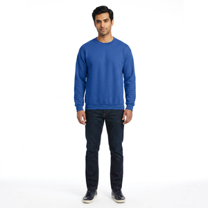 Sudadera Vintage para Hombre con Cuello Redondo, Estilo Desgastado, Prenda de Invierno Teñida, Lisa, con Logotipo Personalizado, Ropa de Marca Superior - Product Image 1
