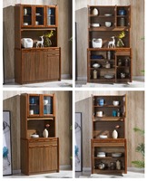 Ensembles de meubles de cuisine, buffet commercial de luxe moderne, armoire de rangement avec portes en verre