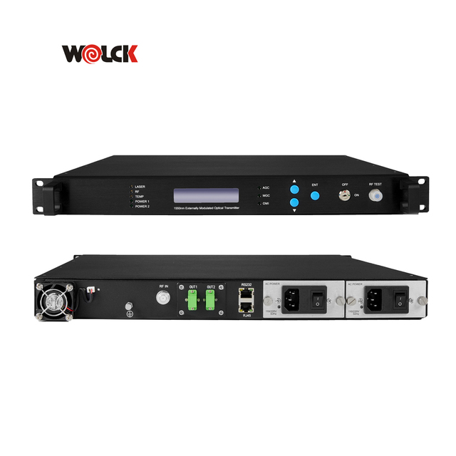 Long Distance 1550nm Externally Modulated CATV Fiber Optical External Transmitter