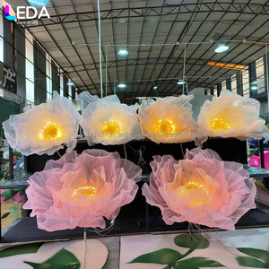 LEDA Décoration de mariage ouverture et fermeture automatiques lanterne géante grande lampe mobile de décoration de mariage à fleurs - Product Image 4