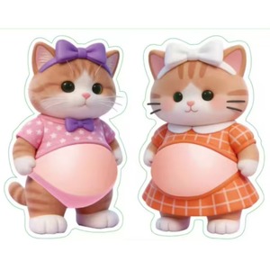 Autocollant 3D Pop-up à Presser Shiba Inu Corgi Chat Orange – Autocollant Mignon et Amusant pour la Décompression - Product Image 5