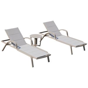 Chaise longue de <span class=keywords><strong>piscine</strong></span> et de jardin en aluminium, imperméable et résistante au soleil, pour extérieur, hôtel et terrasse, mobile - Product Image 4