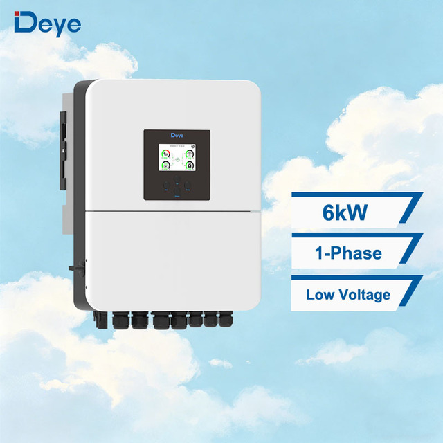 Deye SUN-6K-SG04LP1-EU-SM2 CE, 6kW 1-Phase Inverter Cross-Brand Interoperability Hub for Tailored Multi-Vendor Systems