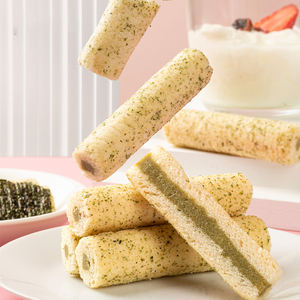 Snacks de Granos Saludables Sin Freír ni Aditivos al por Mayor, Barras de Cereal de Granos Crudos, Barras Energéticas de Maíz Rellenas de Chocolate, Pastel de Arroz - Product Image 5