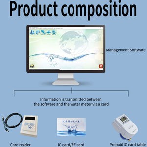 デジタルプリペイドスマートICカードウォーターメーターOEM住宅用アパートクラスB冷水バルブ制御工業用<span class=keywords><strong>DN</strong></span> <span class=keywords><strong>15</strong></span>/20/25mm - Product Image 2