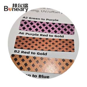 หมึกเปลี่ยนสี Bonedry A6 สีม่วงแดงเป็นสีทอง สำหรับการรับรองแบรนด์บรรจุภัณฑ์เครื่องสำอาง - Product Image 1