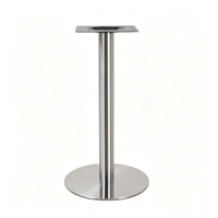 Base de table ronde contemporaine en acier inoxydable robuste D450xH720mm avec installation facile pour la maison et le bureau SMART SMT02008