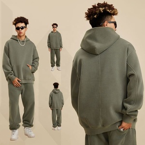 Sweat à capuche pour homme Streetwear imprimé personnalisé brodé hiver 100% coton éponge polaire haute qualité - Product Image 1