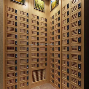 Exhibidor de Cigarros de Madera de Cedro Español Personalizado, Estante, Gabinete, Almacenamiento de Tabaco con Luz LED Eléctrica de Lujo para Tienda de Tabaco o Hogar - Product Image 2