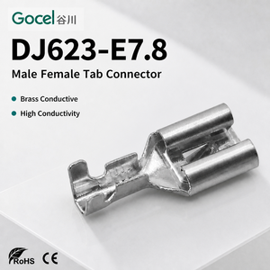 Connecteurs femelles à lame DJ623-E7.8 à déconnexion rapide, en laiton, plaqués étain, <span class=keywords><strong>7</strong></span>,8 mm, conformes CE RoHS, vente en gros et en vrac - Product Image 1