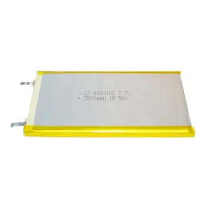 Bán Trực Tiếp Nhà Máy 6060100 Pin Lithium Polymer Có Thể Sạc Lại Công Suất Lớn 5000MAh 15c/20c 3.7V Pin Lipo Cho Ngân Hàng Điện