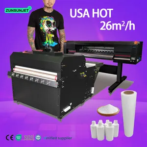 1.20 If Impresora Dtf Hogar Crew Neck Cheer Transfers Vêtement Printerdtf-12005 Extra Large Ultra Large 1.2M Dtf Imprimante Machine