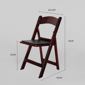 Silla Plegable para Restaurante, Respaldo de Plástico, Portátil, para Uso en Exteriores, Comedor, Escuela, Diseño Moderno y Minimalista, Personalizable, para Hotel y Dormitorio - Product Image 1