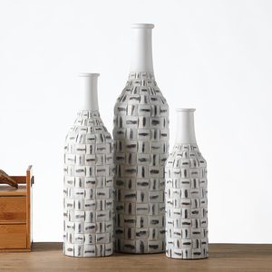 Vaso bianco alto <span class=keywords><strong>in</strong></span> stile europeo arte Floreros artigianato ornamenti <span class=keywords><strong>vasi</strong></span> <span class=keywords><strong>in</strong></span> <span class=keywords><strong>resina</strong></span> per il matrimonio - Product Image 1