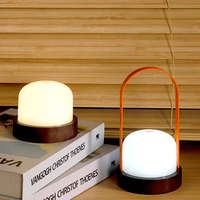 Nouvelle lampe de chevet LED portable moderne et compacte pour la décoration, éclairage de table, chambre à coucher, salon, camping, lampe LED rechargeable